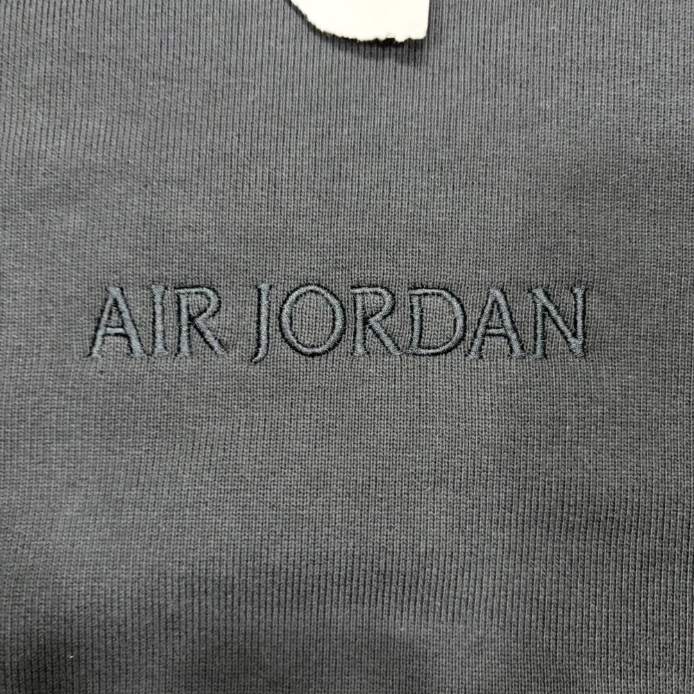 Air Jordan Wordmark Fleece Crewneck Sweatshirt Dark Grey XXL ws